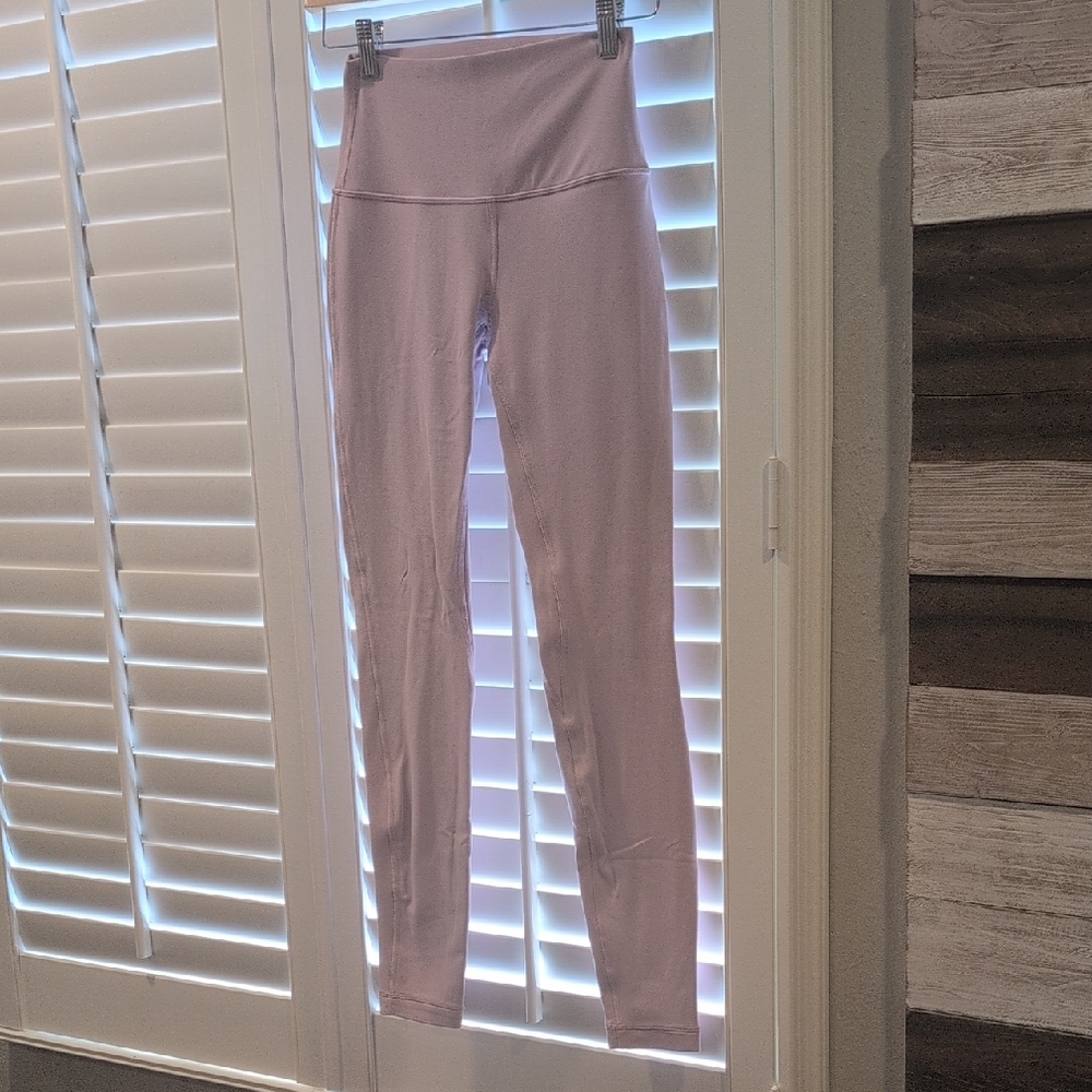 Pink High-Waisted Leggings